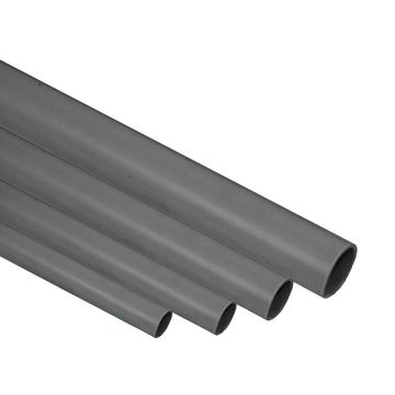 Alu-Rohr 18x1,5mm Pulverbeschichtet grau