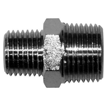 Doppelnippel 1/4"-3/8", vernickelt