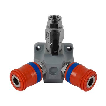 Kleine Zweifach-Endverteilerdose, grau