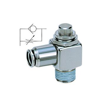 Drosselrückschlagventil Edelstahl R 1/4"