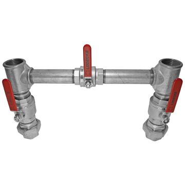 Umgehungsleitung 2" mit 3 Kugelhahnen