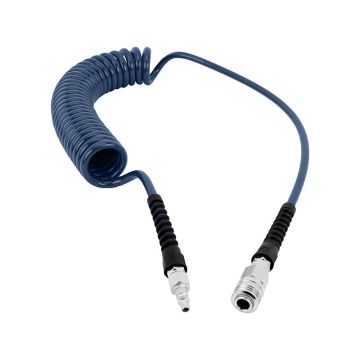 PU-Spiralschlauch, blau - 8/12mm