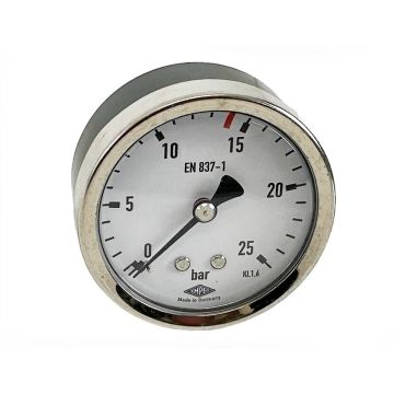 Manometer 63mm, hinten 1/4"