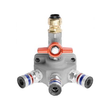 Grosse Dreifach-Endverteilerdose, grau