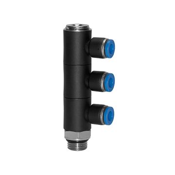 L-Mehrfachverteiler 3-fach Blaue Serie