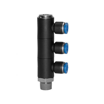 L-Mehrfachverteiler 3-fach Blaue Serie