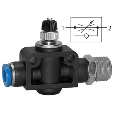 Drosselrückschlagventil Blaue Serie