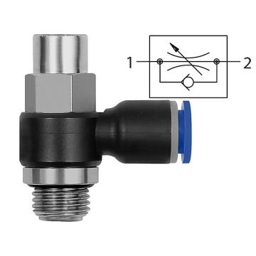Drosselrückschlagventil Blaue Serie