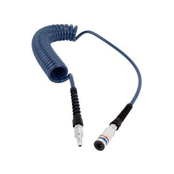 PU-Spiralschlauch, blau - 6,5/10mm