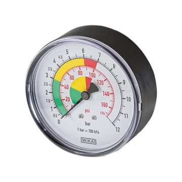 Manometer 0-12 bar/0-170 psi, 80mm