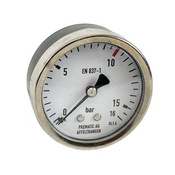 Manometer 63mm, hinten 1/4"